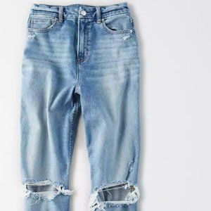 AE Stretch Ripped Curvy Mom Jean